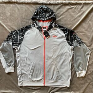 Nike Gray and Black Hooded Jacket